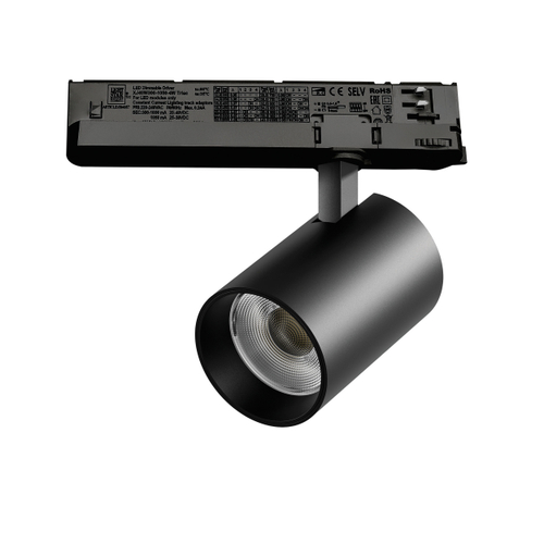 Купить A5347TRIAC Светильник ALTA BASE для трековой системы Quattro с управлением TRIAC LED 30W 3525LM 24G ЧЕРНЫЙ 4000K с адаптером (215347 + 594057)