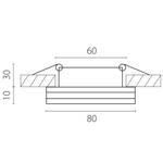 070254 Светильник MATURO LED 5W 470LM ХРОМ/МАТОВЫЙ 4000K