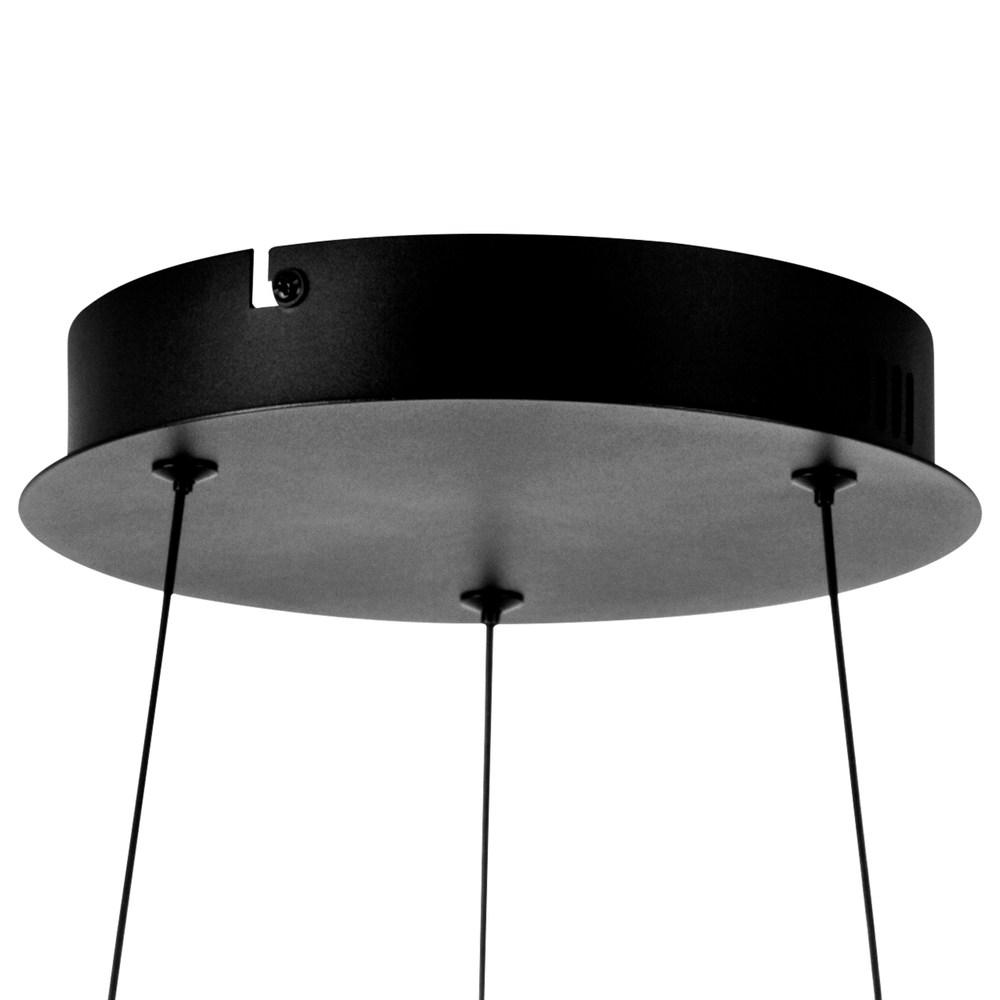 749487 Люстра SATURNO LED 60W 2760LM ЧЕРНЫЙ 3000K