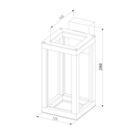 Уличный настенный светодиодный светильник Frame LED IP54 1527 TECHNO LED черный