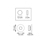 609602 Бра ERICA 5W LED 110LM G ЗОЛОТО 3000K