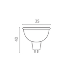 940904 ЛАМПА энергосберегающая LED 220V MR11 G5.3 3W=35W 230LM 120G 4000K 20000H
