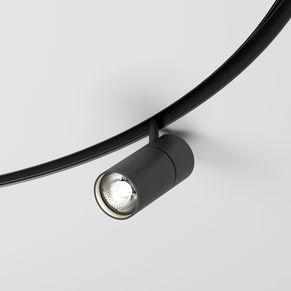 Slim Magnetic Трековый светильник для радиусного шинопровода 12W 4200K Comfi чёрный Ø 1200мм 85189/01