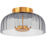 809061 Люстра CELESTA LED 1х12W 600LM ЗОЛОТО/ДЫМЧАТЫЙ 3000K
