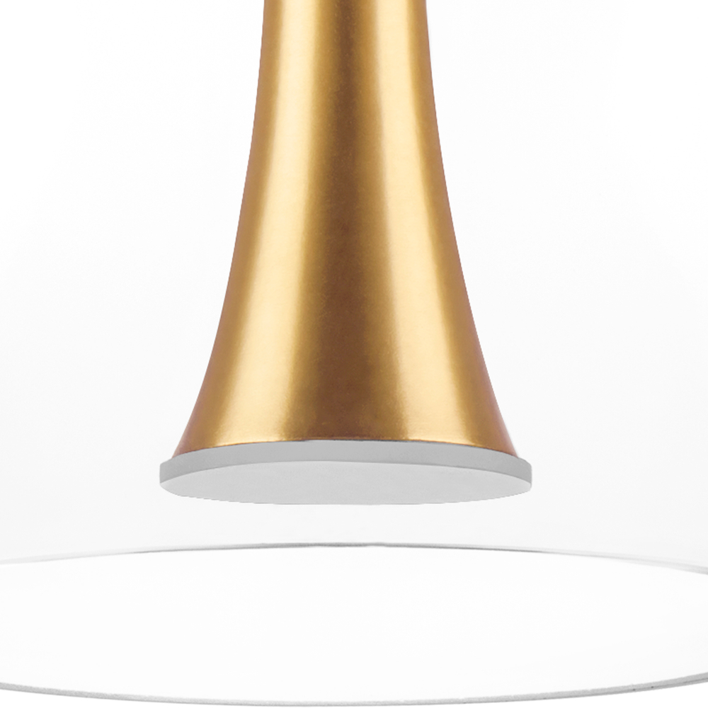 804203 Люстра CUPOLA LED 10W 500LM АЛЮМИНИЙ/ЗОЛОТО 3000K