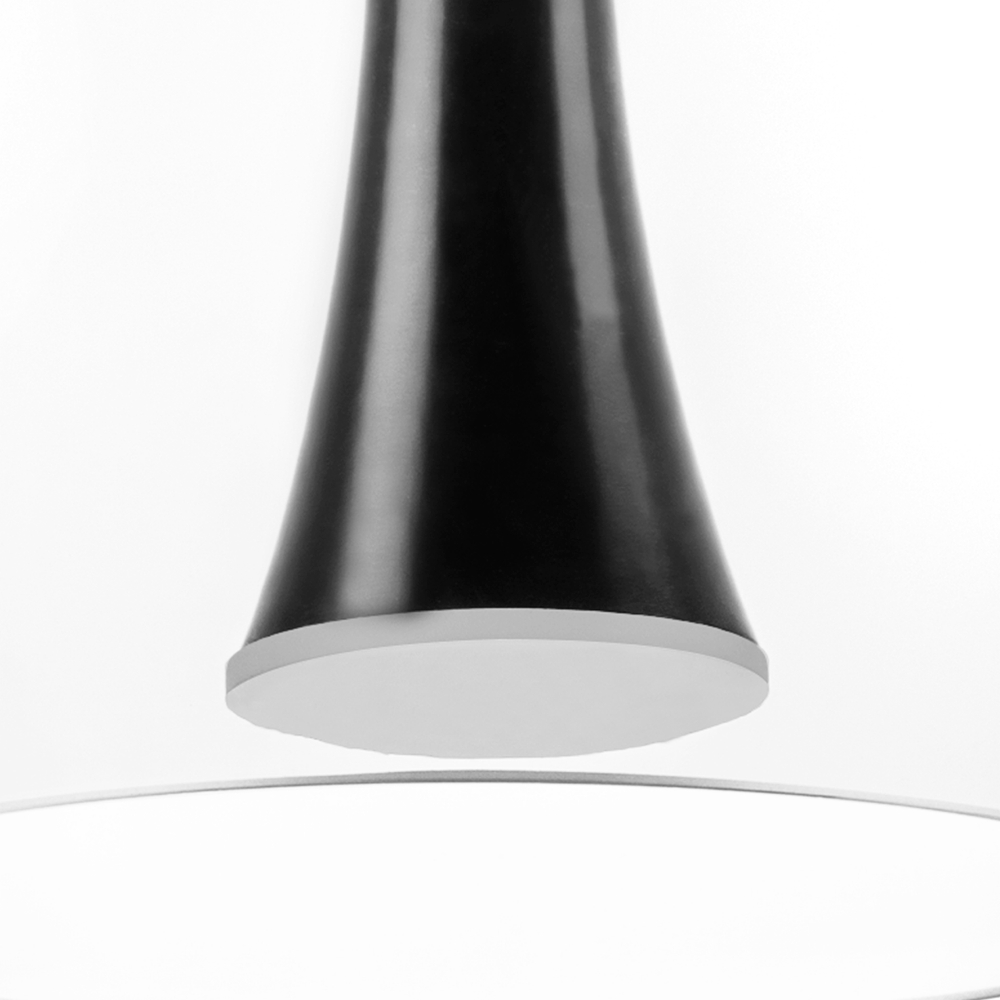 804207 Люстра CUPOLA LED 10W 500LM АЛЮМИНИЙ/ЧЕРНЫЙ 3000K