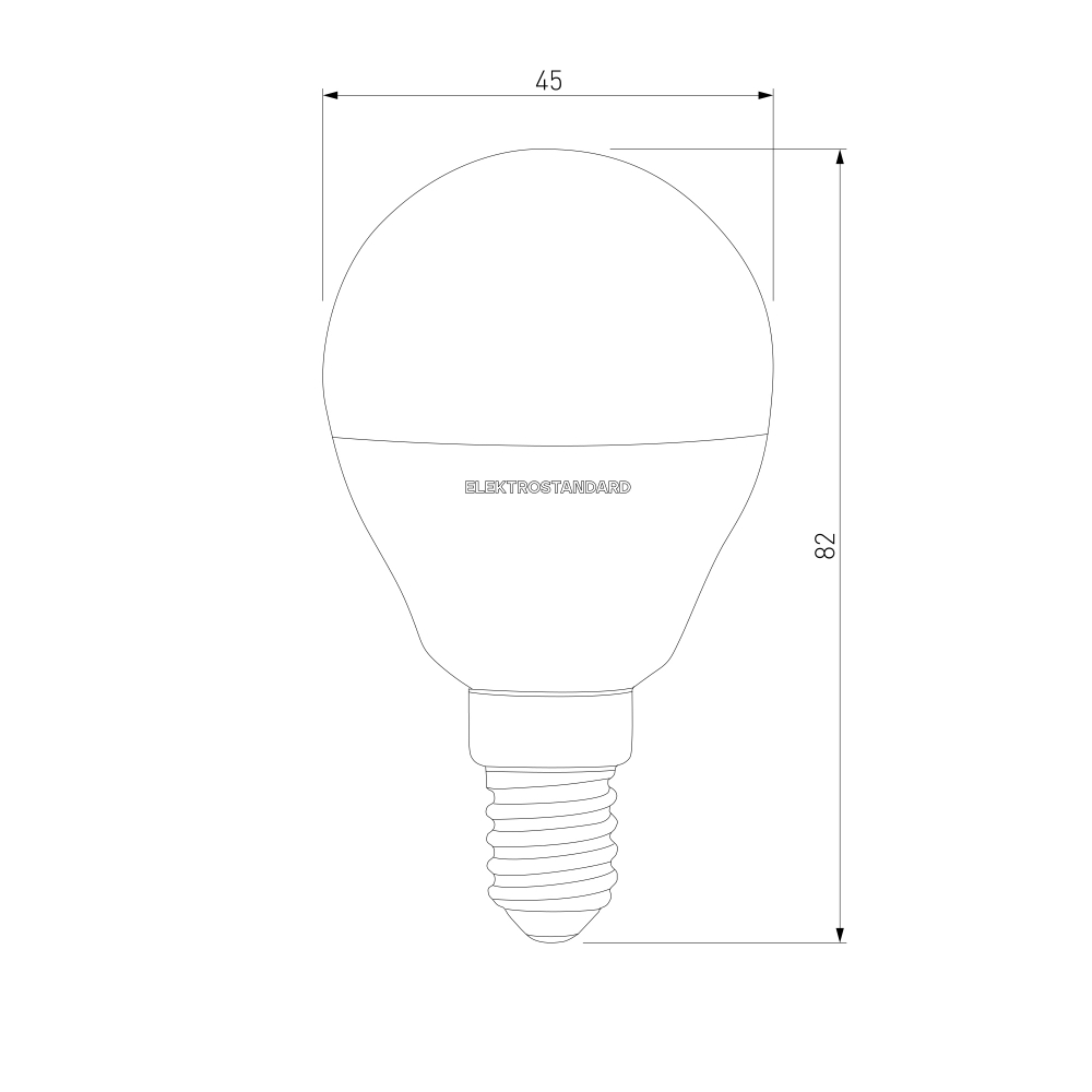 Светодиодная лампа G45 7W 4200K E14 BLE1406