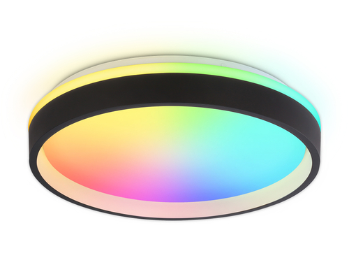 Купить FZ604 BK/GD черный/золото IP20 46W 3000K-6500K+RGB D390*80 (ПДУ ИК)