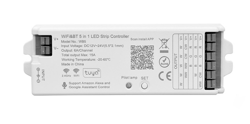 Купить 424485 Контроллер 12В/24В max 15A для LED ленты 1Х/CW/RGB/RGBW/RGBCW