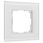 Рамка из стекла на 1 пост Senso белый soft-touch W0013101