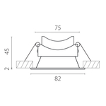 012906 Рамка (светильник) PVC д/LED-модулей 941хх и LED-ламп D50мм PIANO ROUND БЕЛЫЙ IP65