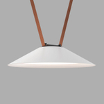 DK5664-WH+BK Cветильник для трека-ремня Belty Smart, серия Flow, со светодиодом, D300*H71мм, 48V DC, 20W, RA90, 120°, 2700-6500K, IP20, белый с черным, алюминий