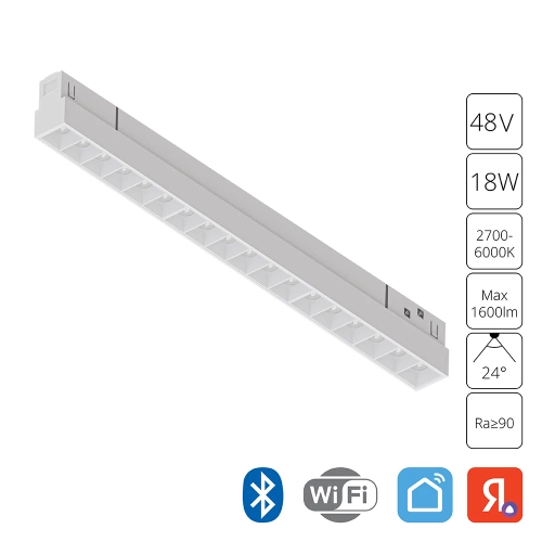 Купить Магнитный трековый светильник Arte Lamp LINEA A4695PL-1WH