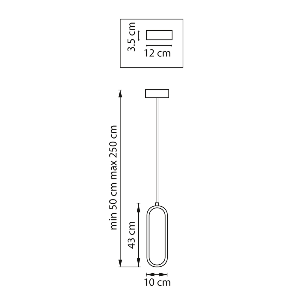 749006 Подвес SATURNO LED 9W 720LM БЕЛЫЙ 3000K