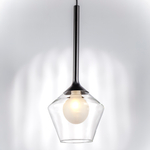 801201 Люстра VETRO 1х6W(led) G9 ЧЕРНЫЙ/ПРОЗРАЧНЫЙ