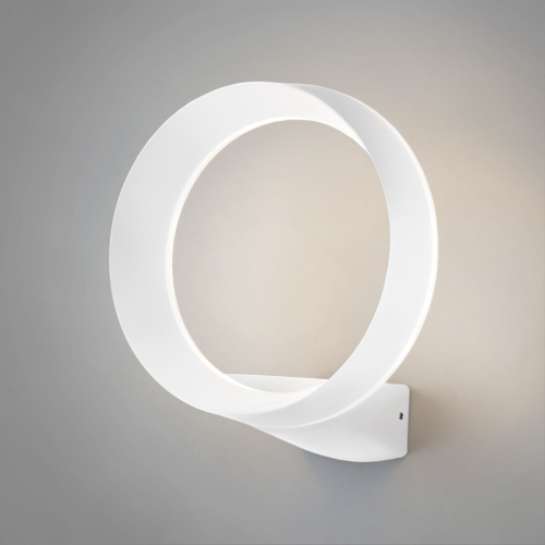 Купить Уличный настенный светодиодный светильник Ring IP54 1710 TECHNO LED белый