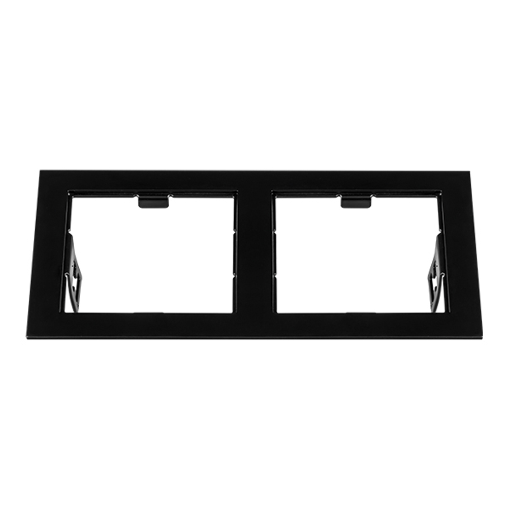 214527 Рамка DOMINO Double QUADRO MR16 ЧЕРНЫЙ