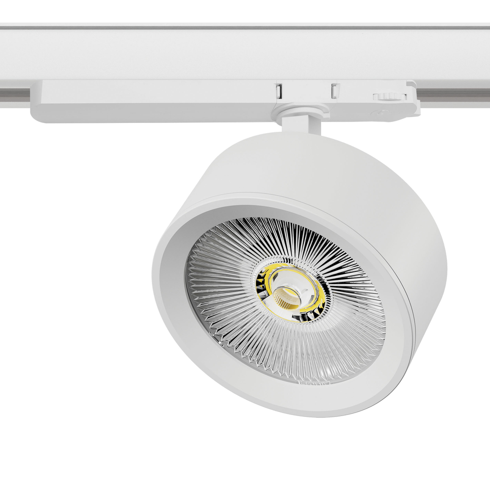 A5636TRIAC Светильник ALTA PRO для трековой системы Quattro с управлением TRIAC LED 30W 3510LM 36G БЕЛЫЙ 3000K с адаптером (215636 + 594056)