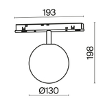 Трековый светильник Technical TR038-4-5WTW-DD-B