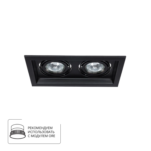 Купить Точечный встраиваемый светильник Arte Lamp CANIS A6661PL-2BK
