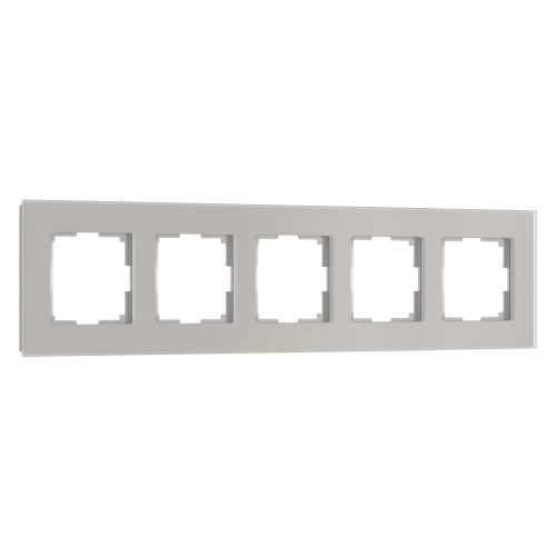 Купить Рамка из стекла на 5 постов Senso дымчатый soft-touch W0053117