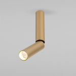 Накладной поворотный светодиодный светильник с антибликовой решеткой Pika 25029/LED 6W 4200K латунь