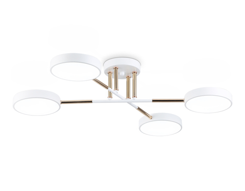 Купить FL516331/4 WH/FGD белый/золото 72W 3000-6000K 610*410*140 (без ПДУ)