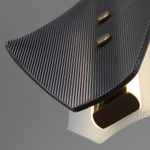 Подвесной светодиодный светильник со стеклянными плафонами 301054 LED латунь