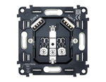 VM155 Механизм электрической розетки 2USB A+A 18W (быстрая зарядка) с/з на винтовых зажимах QUANT