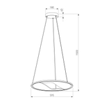 Подвесной светодиодный светильник 40027/1 LED серый