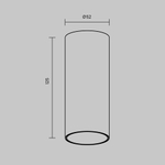 Потолочный светильник Technical C056CL-L12W4K-W-BS