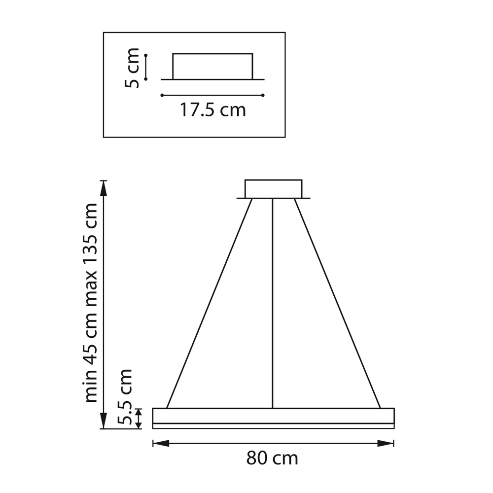 736412 Люстра ROTONDA 134W LED 6432LM 120G ЗОЛОТО 3000-6000K