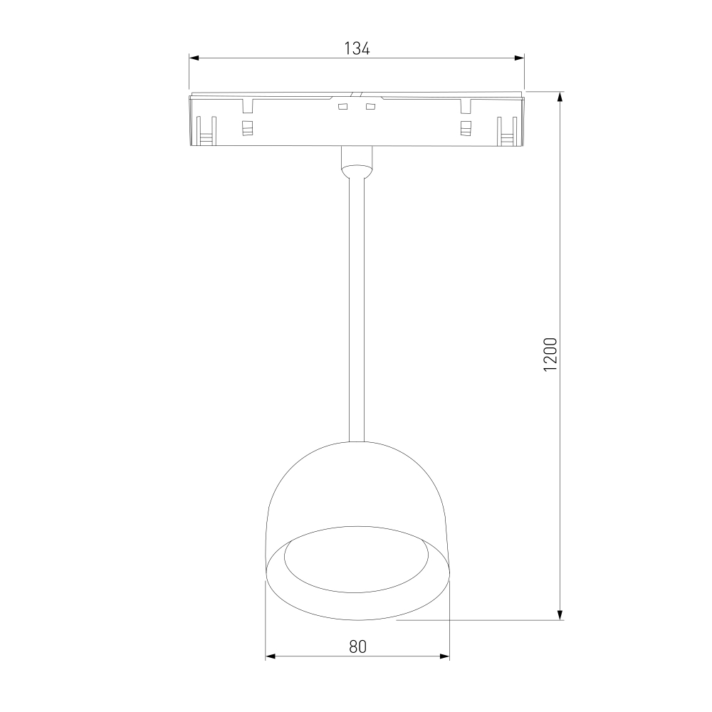Slim Magnetic Трековый светильник 8W 4000K Uno (белый) 85126/01