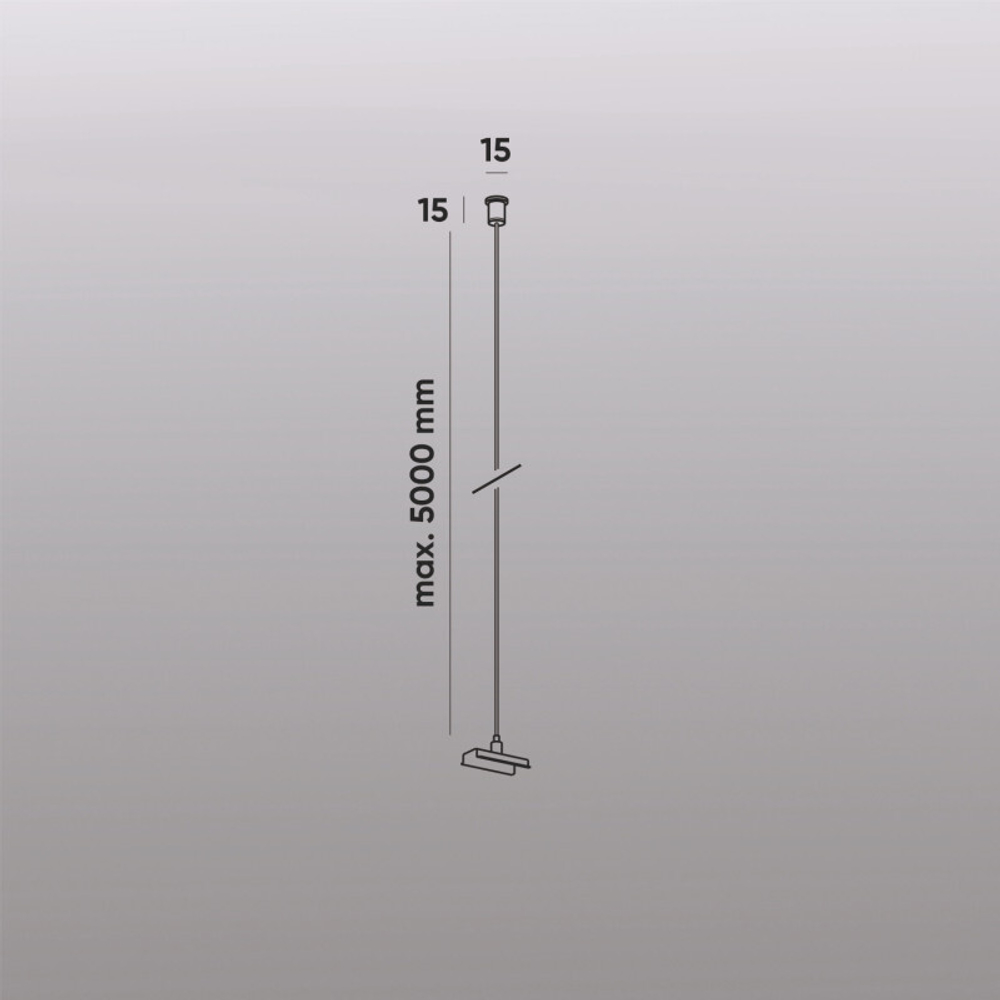 TR2127-BK Механический подвес для трека SMART BASE, IP20, 5м, черный, алюминий