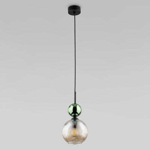 Купить Подвесной светильник со стеклянным плафоном 11145 Sophia Green Cognac