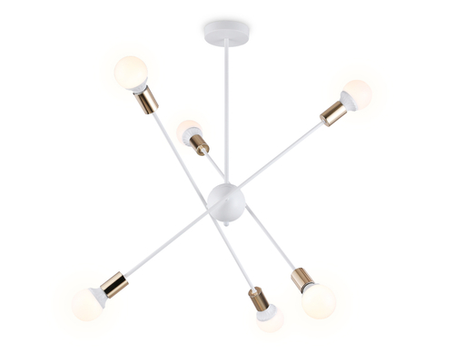Купить TR80432/6 WH/GD белый/золото E27/6 max 60W D950*730