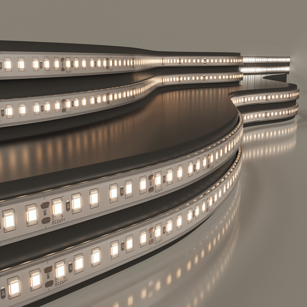 Лента светодиодная для бани/сауны 120Led 8W IP68 3000K теплый белый, 5 м 2835 24V 120Led 8W IP68