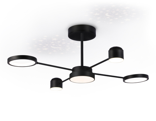 Купить FL51632/4+1 BK/GD черный/золото 3000K-6400K 48W 910*745*300 (ПДУ ИК)