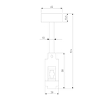 Esthetic Magnetic Декоративная стойка 124 мм (без питания) 85142/00