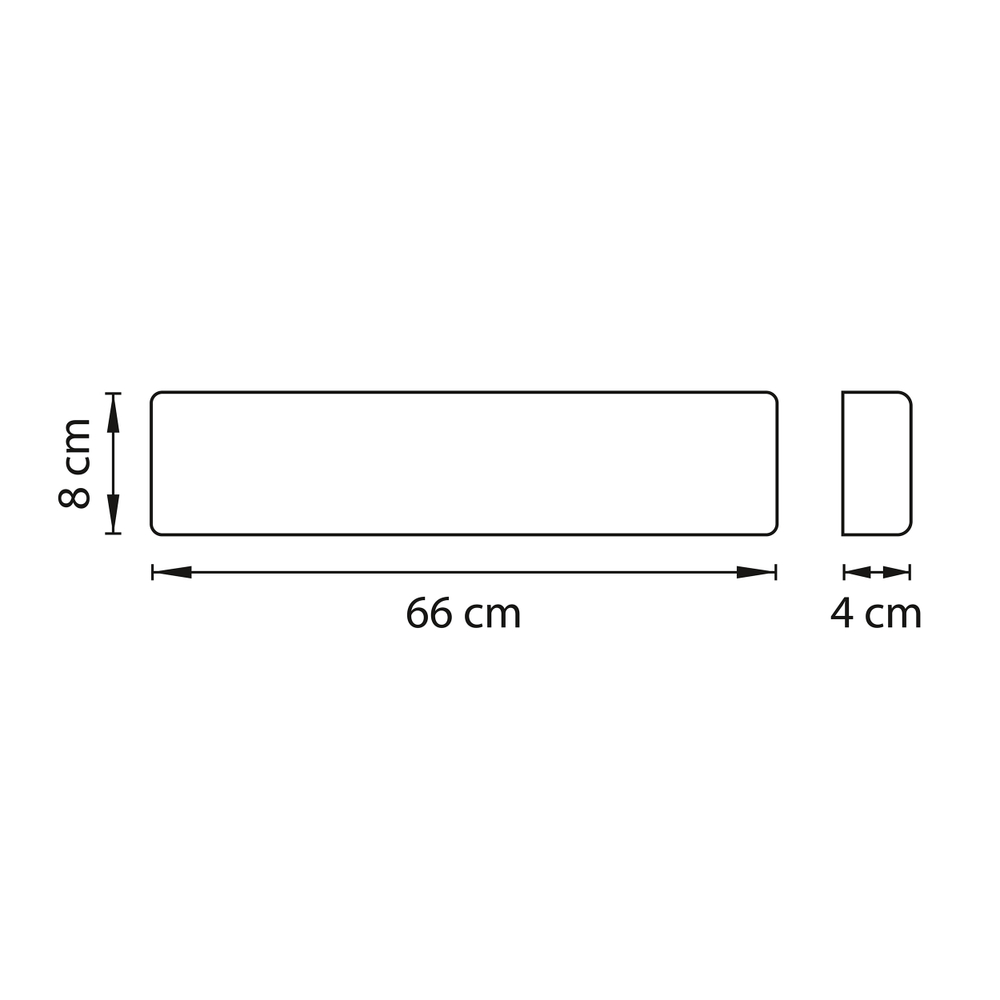 810626 Бра FIUME LED 20W 1900LM БЕЛЫЙ МАТОВЫЙ 4000K