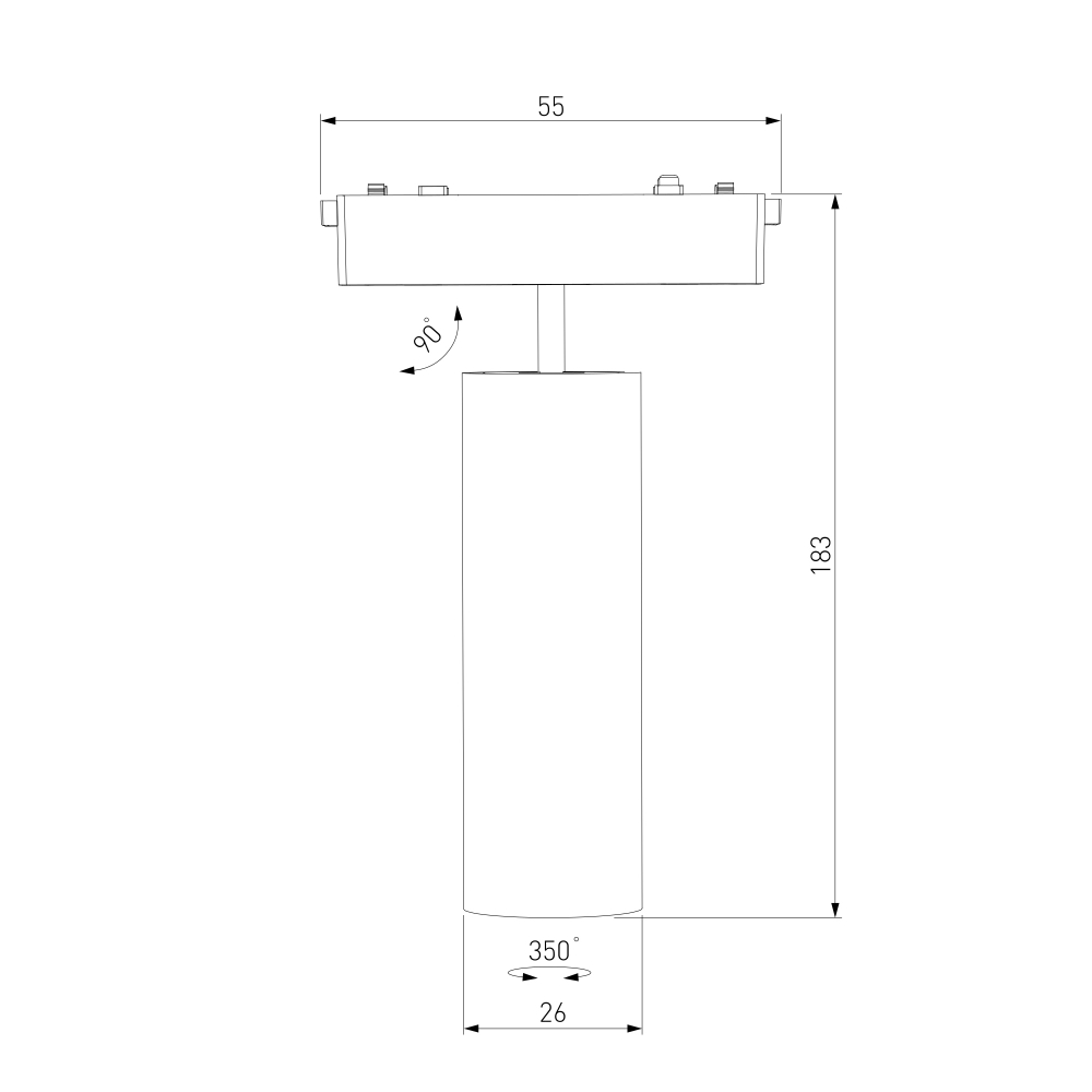 Трековый светильник 18W 4000K Arcos Flat Magnetic 85096/01