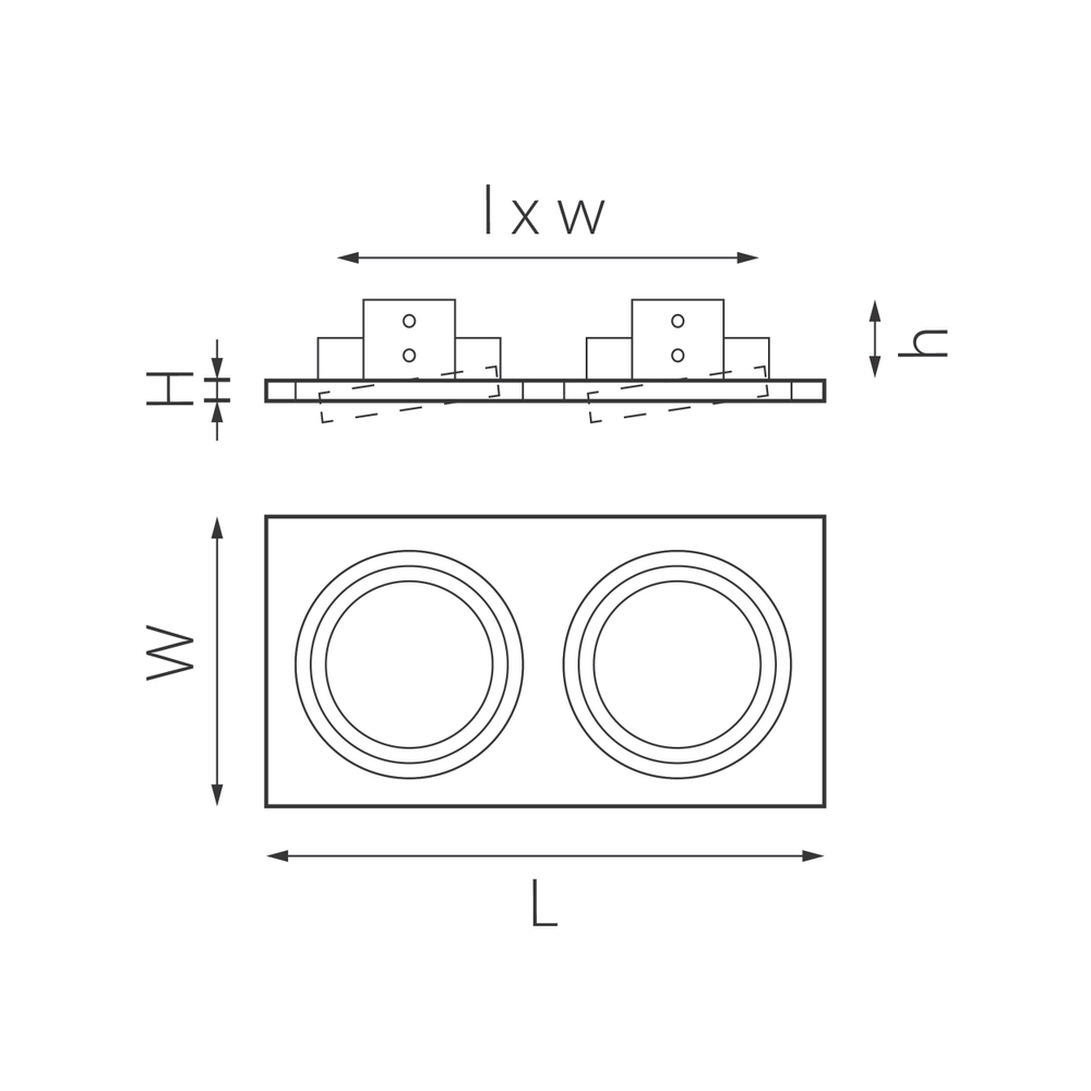 i8260607 Светильник INTERO 111 Double QUADRO (217826+217906+217907)