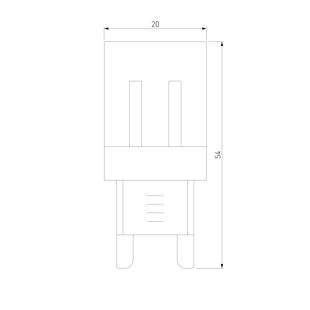 Светодиодная лампа JCD 9W 220V 4200K G9 BLG904