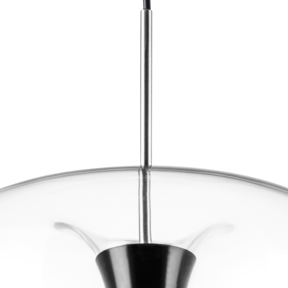 804207 Люстра CUPOLA LED 10W 500LM АЛЮМИНИЙ/ЧЕРНЫЙ 3000K