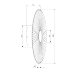 Настенный светодиодный светильник 40032/1 LED черный