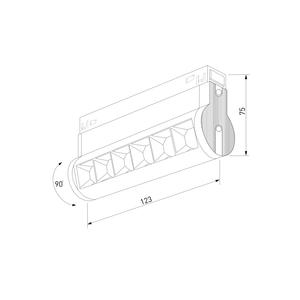 Slim Magnetic Трековый светильник 6W 4200K Alter белый 85048/01 85048/01