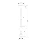 Esthetic Magnetic Декоративная стойка 184 мм (без питания) 85143/00
