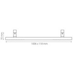 267737 Светильник 48V д/1-фазн трека DUE LED 2х24W 2900LM 90G ЧЕРНЫЙ 3000K IP20
