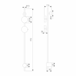 Cветильник настенный светодиодный Illume латунь 4000K 40154/LED