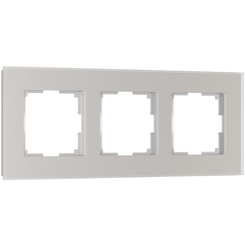 Купить Рамка из стекла на 3 поста Senso дымчатый soft-touch W0033117
